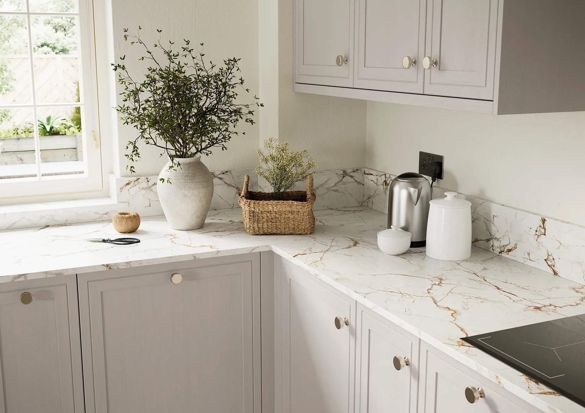 Shaker kitchen with Petworth Cashmere doors